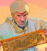 Rooftop Bee keeper